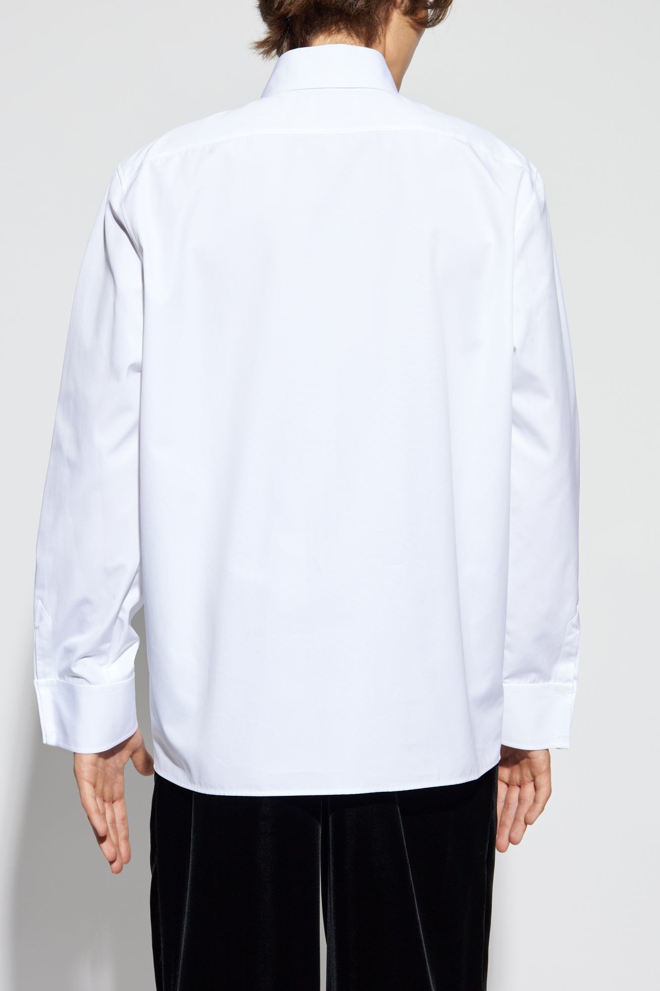 サンローラン Saint Laurent Cotton Shirt Saint Laurent - Heart-Print Cotton Jersey Graphic T-Shirt